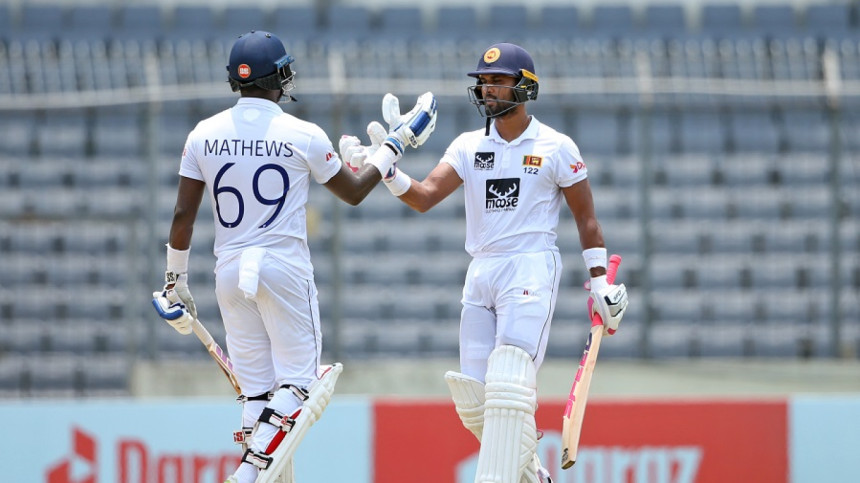 Angelo Mathews & Dinesh Chandimal Angelo Mathews & Dinesh Chandimal