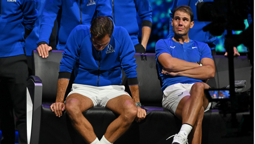 Rafael Nadal and Roger Federer Rafael Nadal and Roger Federer